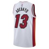 Män Miami Heat Tröja Bam Adebayo 13 Nike 2022-23 Association Edition Vit Swingman